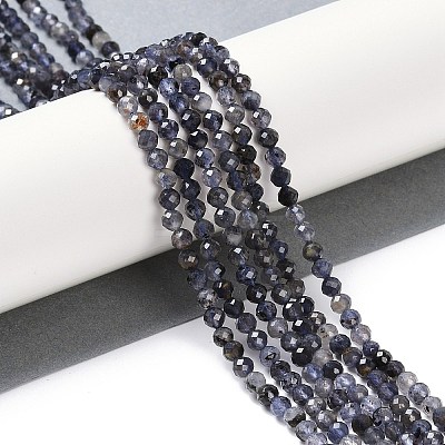 Natural Iolite Beads Strands X-G-G139-A11-03-1