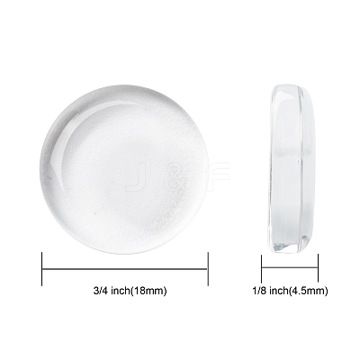 Transparent Glass Cabochons GGLA-S601-1-1