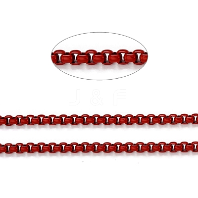 Spray Painted Stainless Steel Box Chains CHS-L027-03-1