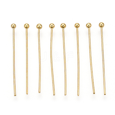 Brass Ball Head Pins X-KK-G331-10-0.6x25-1