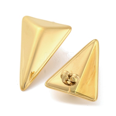 Ion Plating(IP) 304 Stainless Steel Stud Earrings for Women EJEW-N054-07G-1