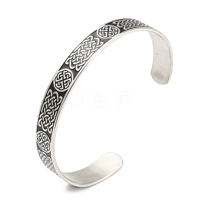 Non-Tarnish 304 Stainless Steel Open Cuff Bangles BJEW-P300-01P-1