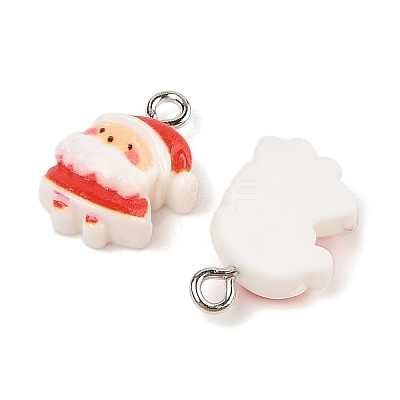 Christmas Theme Opaque Resin Pendants RESI-S08-02H-1