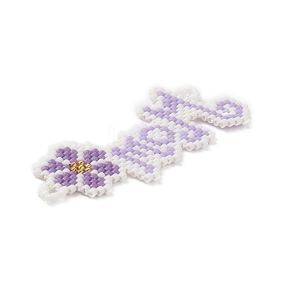 Handmade Loom Pattern MIYUKI Seed Beads PALLOY-MZ00050-03-1