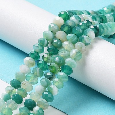 Natural Banded Agate/Striped Agate Beads Strands G-E605-A02-01C-1