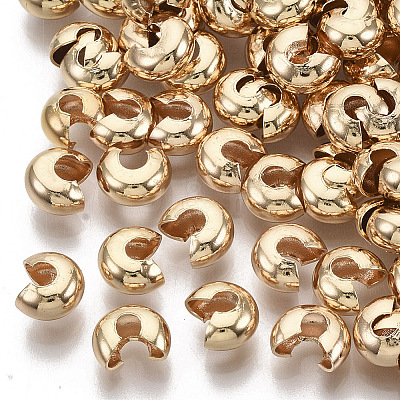 Brass Crimp Beads Covers X-KK-S354-214B-NF-1