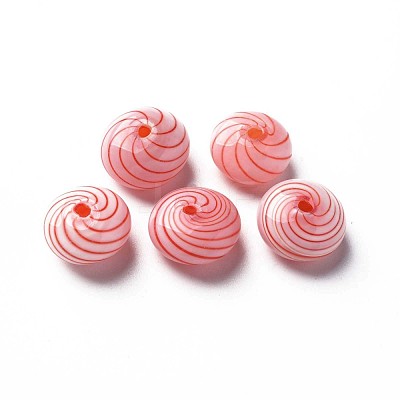 Handmade Blown Glass Globe Beads GLAA-T012-48-1