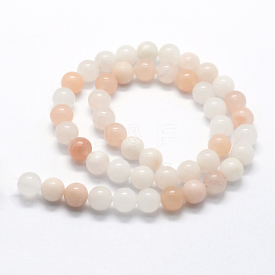 Natural Pink Aventurine Beads Strands X-G-I199-22-8mm-1