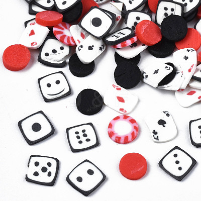Handmade Polymer Clay Cabochons X-CLAY-N006-90-1