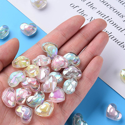 Transparent Acrylic Beads TACR-S152-08B-1