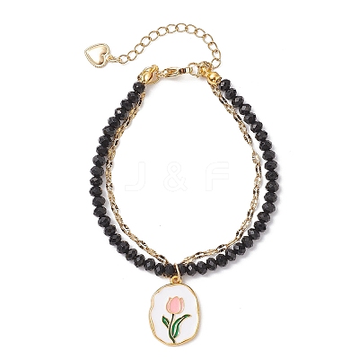 Natural Malaysia Jade Multi-strand Bracelets BJEW-JB12439-04-1