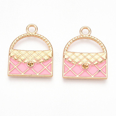 Alloy Enamel Pendant Rhinestone Settings ENAM-T020-99-1