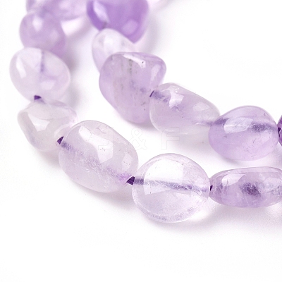 Natural Lavender Amethyst Beads Strands G-L478-51-1