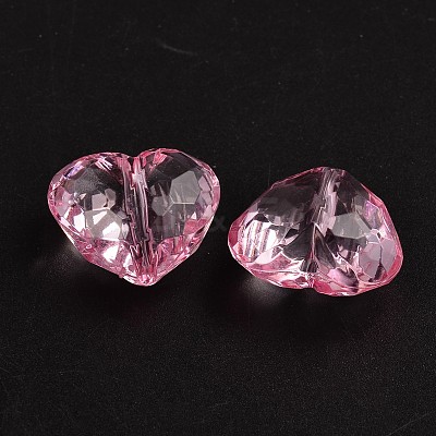 Transparent Acrylic Beads X-PL318Y-3-1