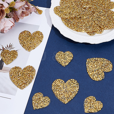 20Pcs 2 Styles Glitter Resin Hotfix Rhinestone DIY-CY0002-36A-1