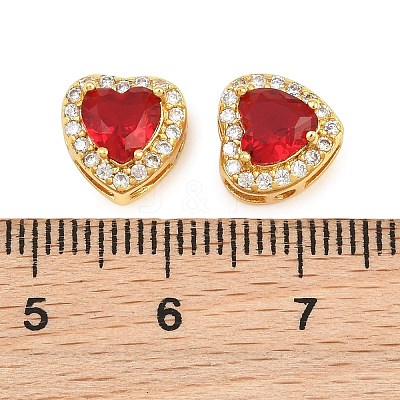 Brass Pave Cubic Zirconia Beads CU-CBA3D67-08G-07-1