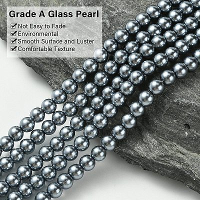 Grade A Glass Pearl Beads HY-J001-4mm-HX027-1