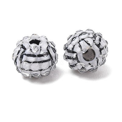 Sports Theme Opaque Acrylic European Beads RB-CBA95A4-04A-02-1