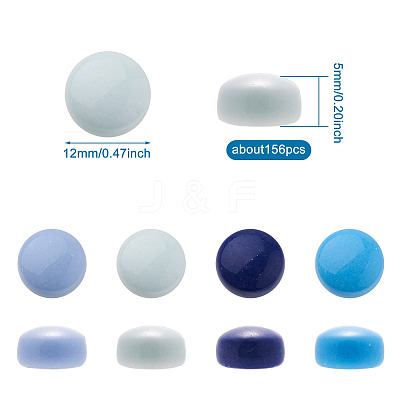 Glass Cabochons GLAA-TA0001-14D-1