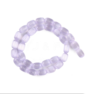 Natural Selenite Beads Strands G-F750-19-1