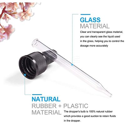 Glass Dropper Set Transfer Graduated Pipettes PH-TOOL-G011-14C-1