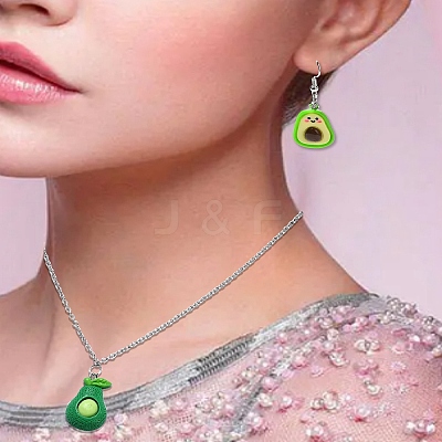 15Pcs 3 Styles Opaque Resin Fruit Pendants RESI-YW0001-72-1