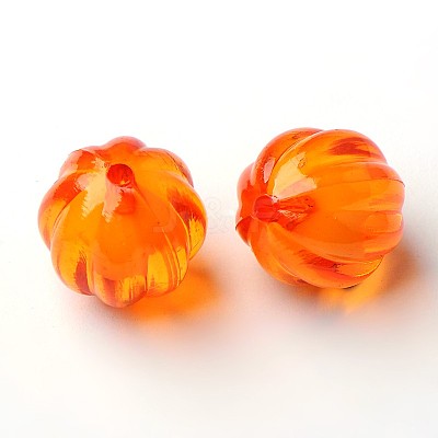 Autumn Theme Transparent Acrylic Beads TACR-S089-22mm-11-1