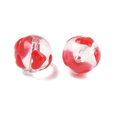 Transparent Glass Enamel Beads GLAA-P078-01A-09-1