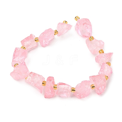 Raw Rough Natural Quartz Crystal Beads Strands G-Z131-J01-07-1