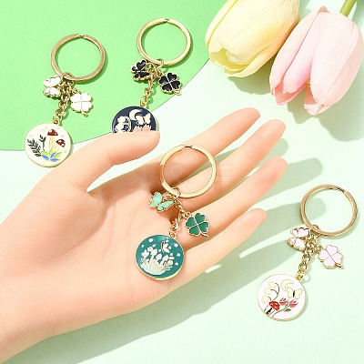 Alloy Enamel Keychain KEYC-YW00175-01-1
