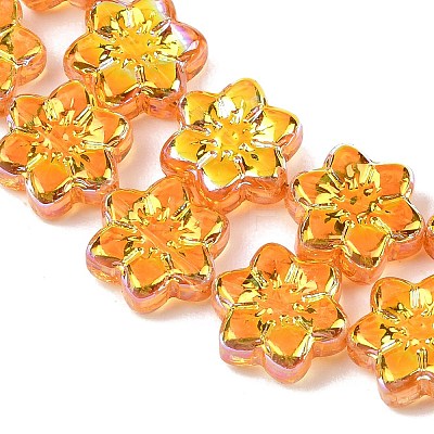 Electroplate Glass Beads Strands EGLA-P069-02A-AB08-1