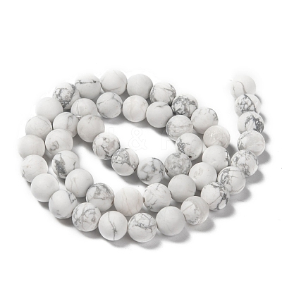 Natural Howlite Beads Strands G-D696-8mm-1