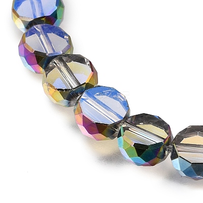 Electroplated Transparent Glass Beads Strands GL-CBA98F0-06A-05-1