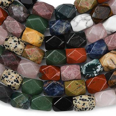 Natural Mixed Gemstone Beads Strands G-D354-A01-1