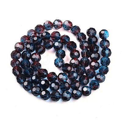 Baking Paint Transparent Glass Beads X1-DGLA-A035-T10mm-A10-1
