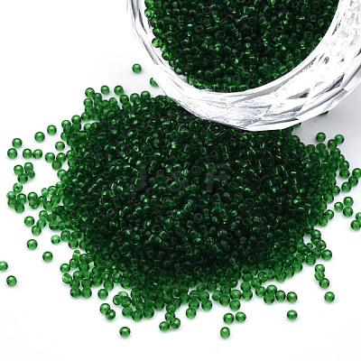15/0 Transparent Czech Glass Seed Beads SEED-N004-004-23-1