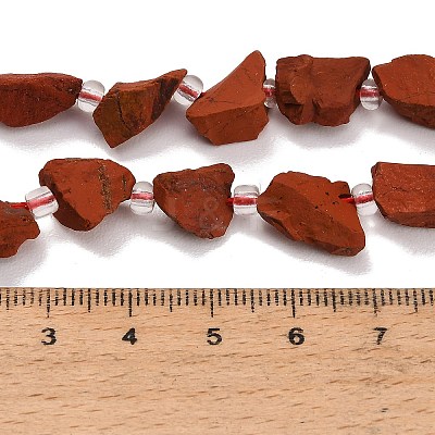 Natural Red Jasper Beads Strands GG-CBA0B77-A22-02-1