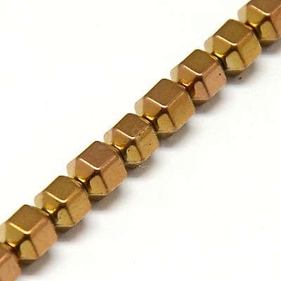 Electroplate Non-magnetic Synthetic Hematite Beads Strands G-I095-02-1