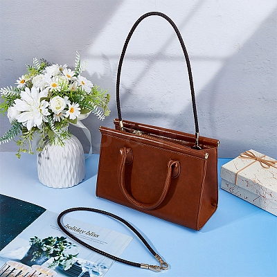 PU Imitation Leather Braided Bag Handles PURS-WH0005-96A-04G-1