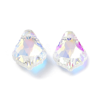AB Color Plated Electroplate Glass Pendants EGLA-O003-06C-01-1