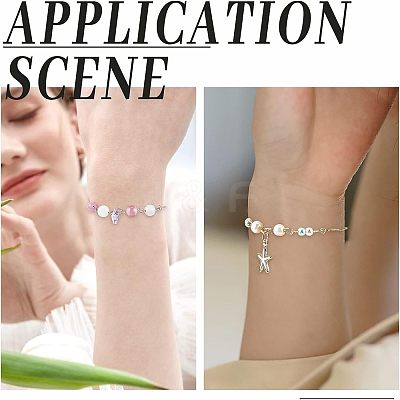 12Pcs 3 Colors Brass Box Chain Slider Bracelet Making KK-NB0001-79-1