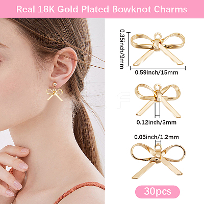 30Pcs Brass Pendants KK-BBC0017-83-1