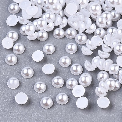 10000pcs ABS Plastic Imitation Pearl Cabochons SACR-S738-3mm-Z9-1