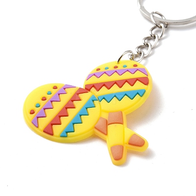 Cartoon PVC Plastic Keychain LS-KEYC-F035-01A-1