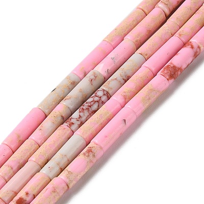 Synthetic Imperial Jasper Dyed Beads Strands G-D077-B01-06-1