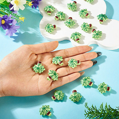 20Pcs Printed Opaque Acrylic Beads OACR-TA0004-73A-1