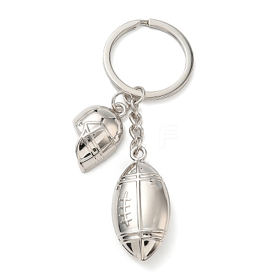 Alloy Sport Rugby Keychains LS-KEYC-I119-05P-1