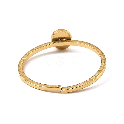 304 Stainless Steel Adjustable Open Cuff Rings RJEW-Q806-01G-06-1