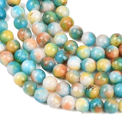 Jade Beads Strands G-D264-6mm-XH14-1