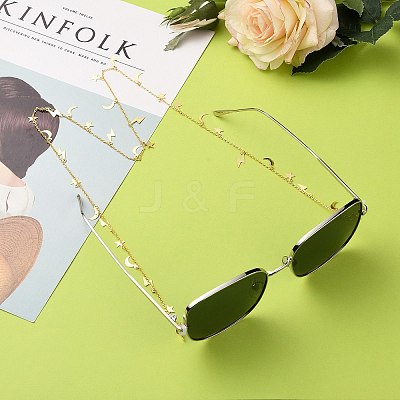 Brass Eyeglasses Chains AJEW-EH00241-02-1
